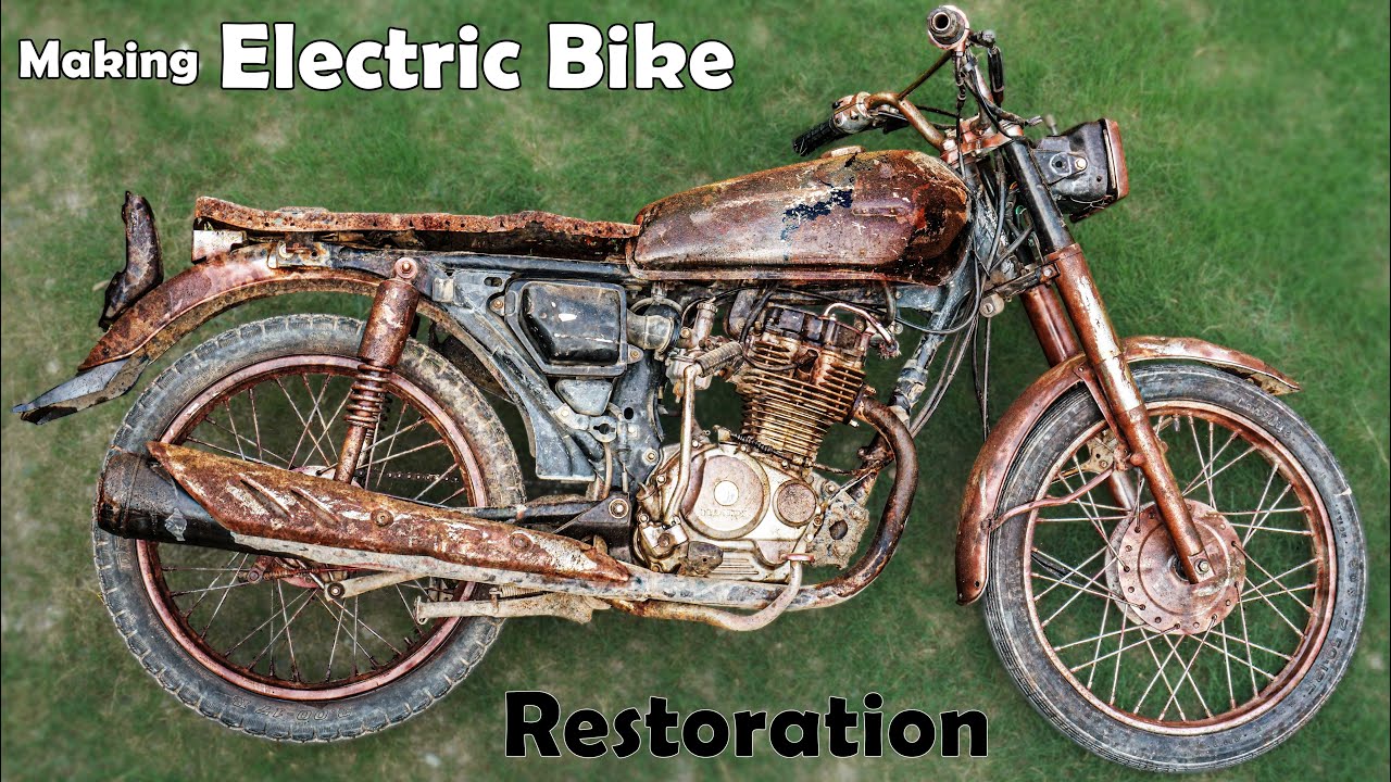 ⁣Restoration Honda 125cc Motorcycle to Electric Bike Conversion | Part 1