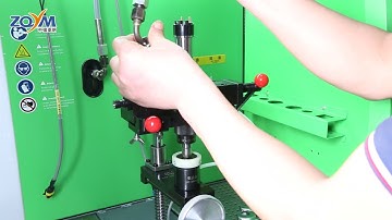 Cummins injector clamping guide on ZQYM common rail injector test bench 6320