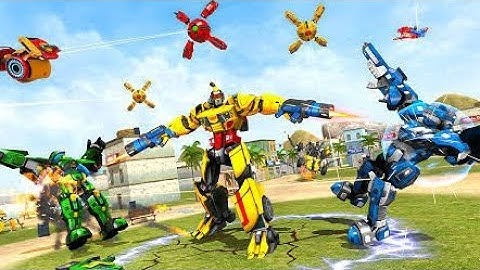 Flying Ghost Robot Car Game :Transform Robot Android Gameplay