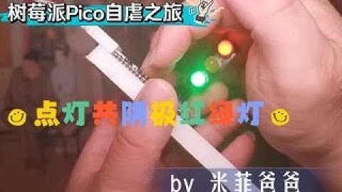 树莓派Pico自虐之旅 - 点灯共阴极红绿灯