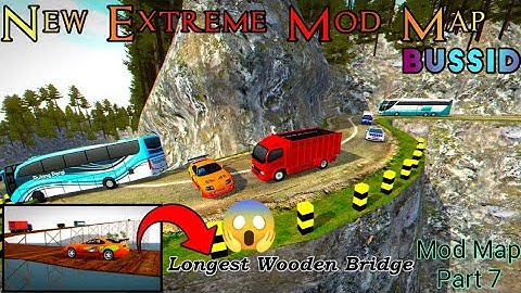 New Extreme Mod Map for BUSSID  longest Wooden Bridge in Bus Simulator Indonesia (Android)
