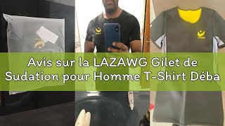 Débardeur Sudation Homme LAZAWG – T-Shirt Sauna Fitness Compression Pour Perte De Poids & Entraînement Intensif