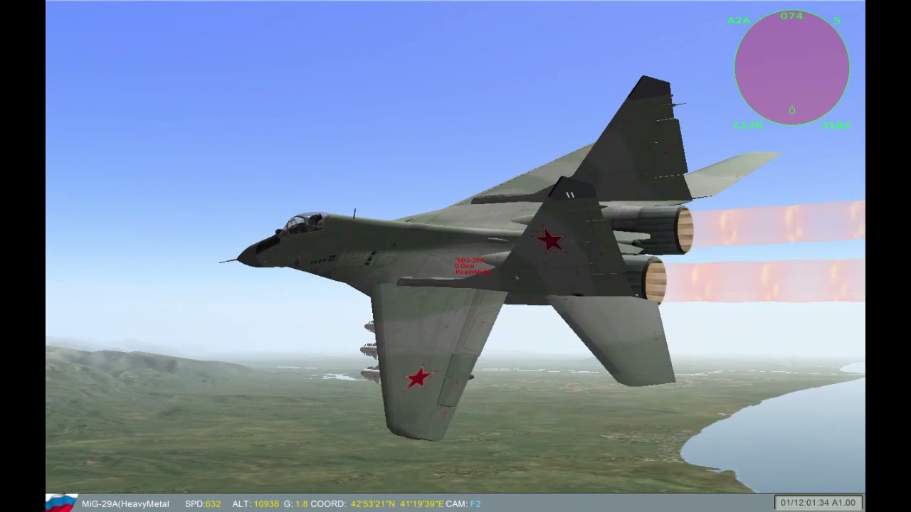 Mig29 vs F16 || Lock On Flaming Cliffs 2 ||