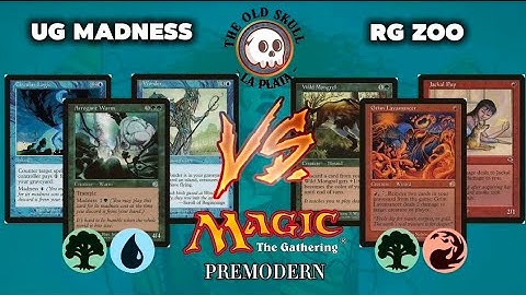 💀🇦🇷 MTG PREMODERN PAPER GAMEPLAY/UG Madness🟢🔵[by BlueRobot]🆚️RG Zoo 🔴🟢 [by Galdos] //#theoldskulllp