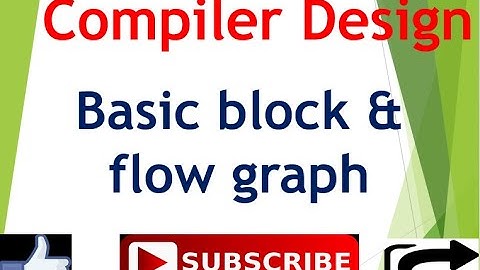 Basic block and flow graph   #Basicblock   #flowgraph