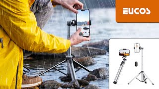 EUCOS Metal Selfie Stick Tripod Stand (4K) Detailed Setup & Review + Unboxing