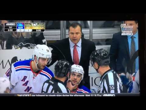 Lapierre fakes being hit in face to draw penalty