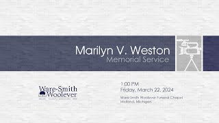 Marylin Weston Memorial Service