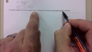 ANGLES   POLYGONS PART 2: SOLVING FOR SUM, INTERIOR, CENTRAL, EXTERIOR, DIAGONALS. BACKWARDS