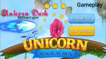 gameplay video / unicorn 🦄 magical run 🐎 / unique game / Bangla gaming/ ঘোড়া গেম/ ইউনিকর্ন কার্টুন 
