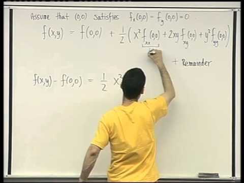 iit kharagpur 49 - Classification of critical points