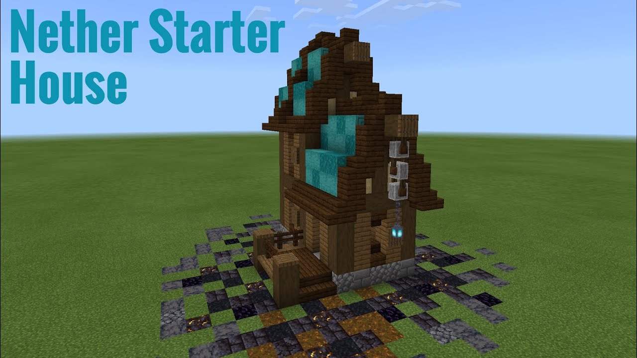 Minecraft 1.16 - Starter Nether House Tutorial [How to Build] - YouTube