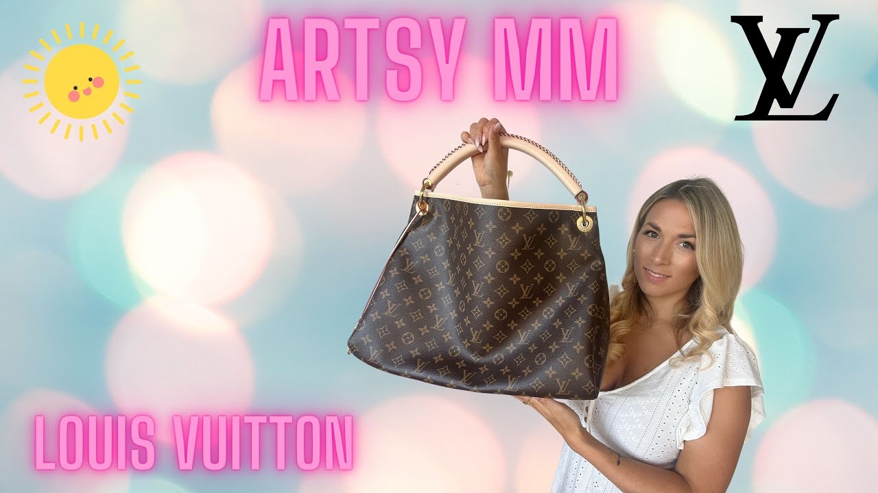 LOUIS VUITTON ARTSY MM - REVIEW - WAS PASST REIN? WIE SIEHT SIE GETRAGEN  AUS? MEIN FAZIT! 