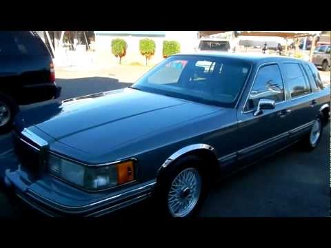 1991 Lincoln Town Car Luxury Sedan Loaded 2 Owner Youtube Special $1675