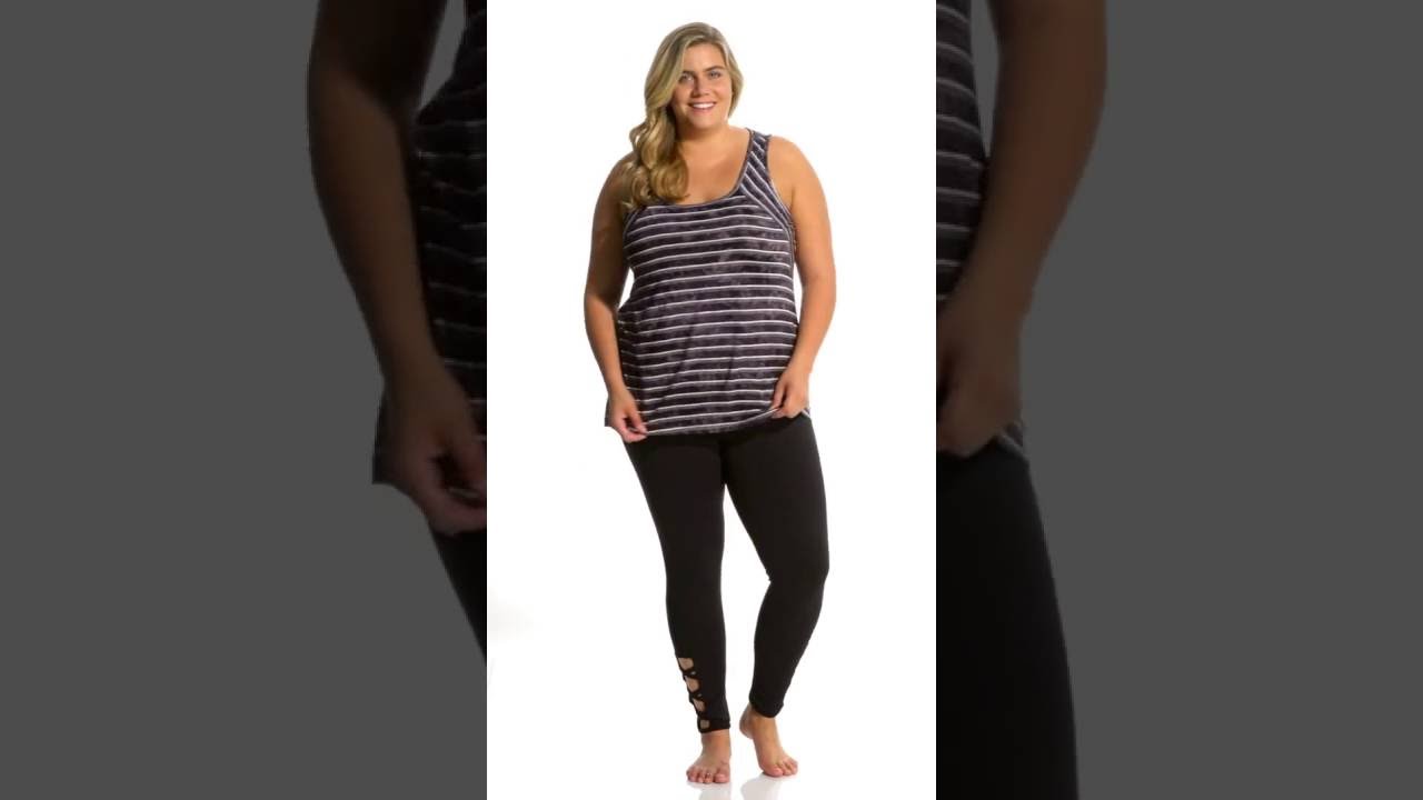 Marika Balance Plus Size Avery Keyhole Singlet Tank | SwimOutlet.com