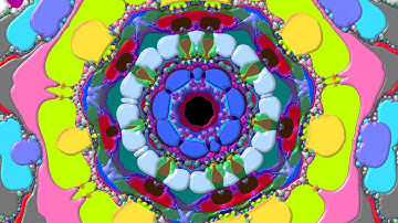 Julia Inverse z=z^5+c Kaleidoscope (4K)
