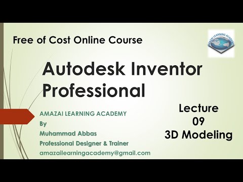 Autodesk Inventor Professional Lecture 09 @amazailearningacademy6782
