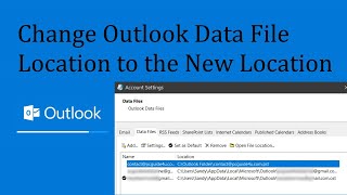 change outlook data file location to another folder | 100% working in 2023 @pcguide4u