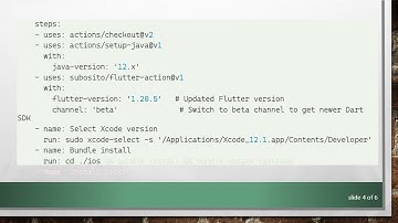 How to Configure the Dart SDK Version in Flutter for GitHub Actions