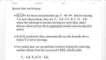 Lecture 23:  Spatial modeling