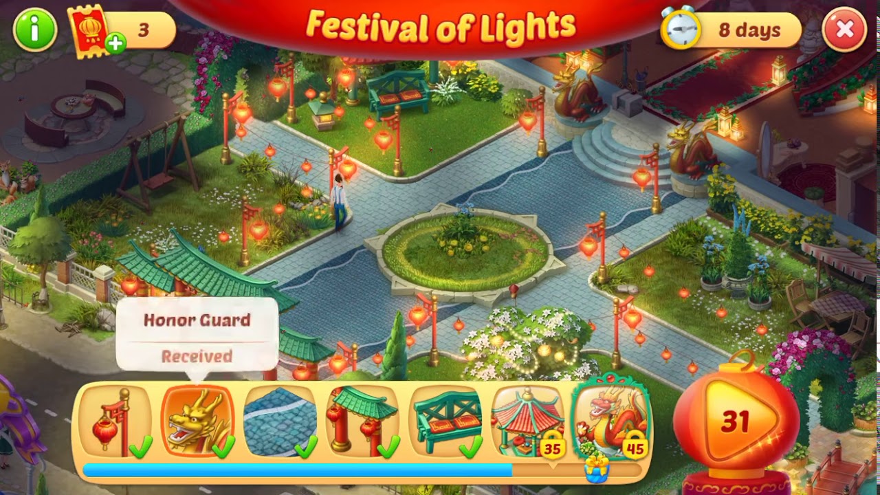 Homescapes lunar new year 2019