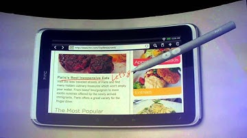 HTC Flyer Scribe function video demo at Mobile World Congress 2011