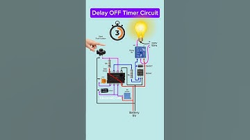 Timer Circuit | Automatic Delay OFF Light Timer Using 555 + Relay #diy #electronic #project #shorts