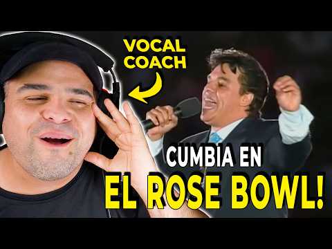 JUAN GABRIEL at the ROSE BOWL!!! | CUMBIA MEDLEY | Vocal Coach's Reaction and Analysis