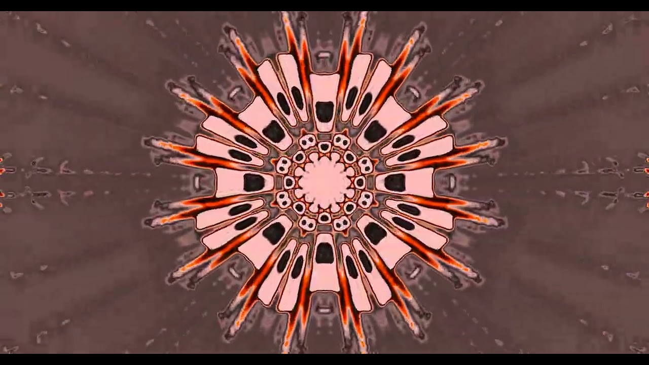 10 hours Pink Neon Tunnel Kaleidoscope 4k uhd 60fps screensaver Vj loop