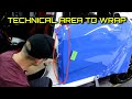 CLOSE UP TECHNICAL DOOR WRAP | Recessed Area With Cutting - Civic Type R