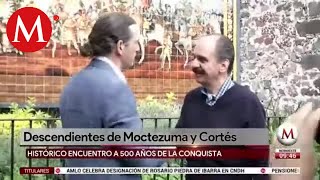 Así fue la reunión de los descendientes de Cortés y Moctezuma