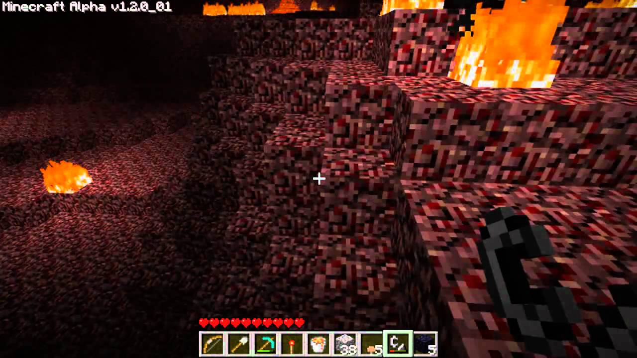 Minecraft - Nether (Hell) World - First Day Gameplay - YouTube