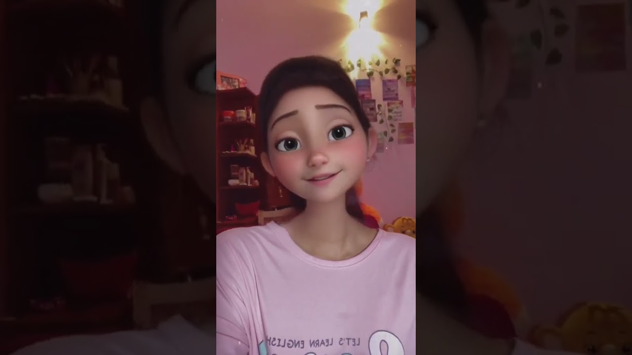 Instagram trending cartoon face filter 
