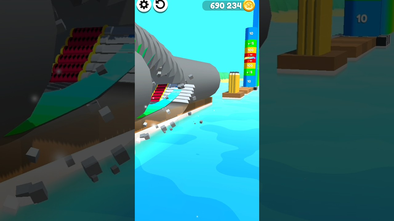 Flying Cut Game! Satisfying and relaxing ASMR slicing video