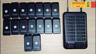 Cara Setting Pager Retekess Calling System TD157