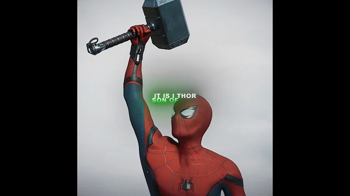 Spidey Holding Mjolnir Is PEAK! - "Tom Holland" Spider-Man Edit | LUNA BALA (Slowed)#shorts