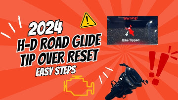 How to reset “Bike tipped warning light” on 2024 road glide ￼