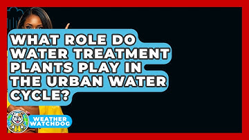 What Role Do Water Treatment Plants Play In The Urban Water Cycle? - Weather Watchdog