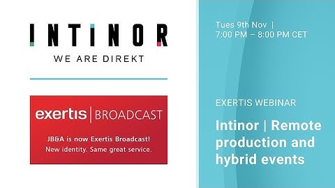Exertis webinar Intinor november 2021