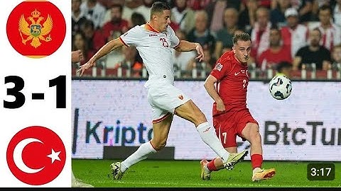 Karadağ vs Türkiye 3-1MAÇ ÖZETI | UEFA Uluslar Ligi 2024
