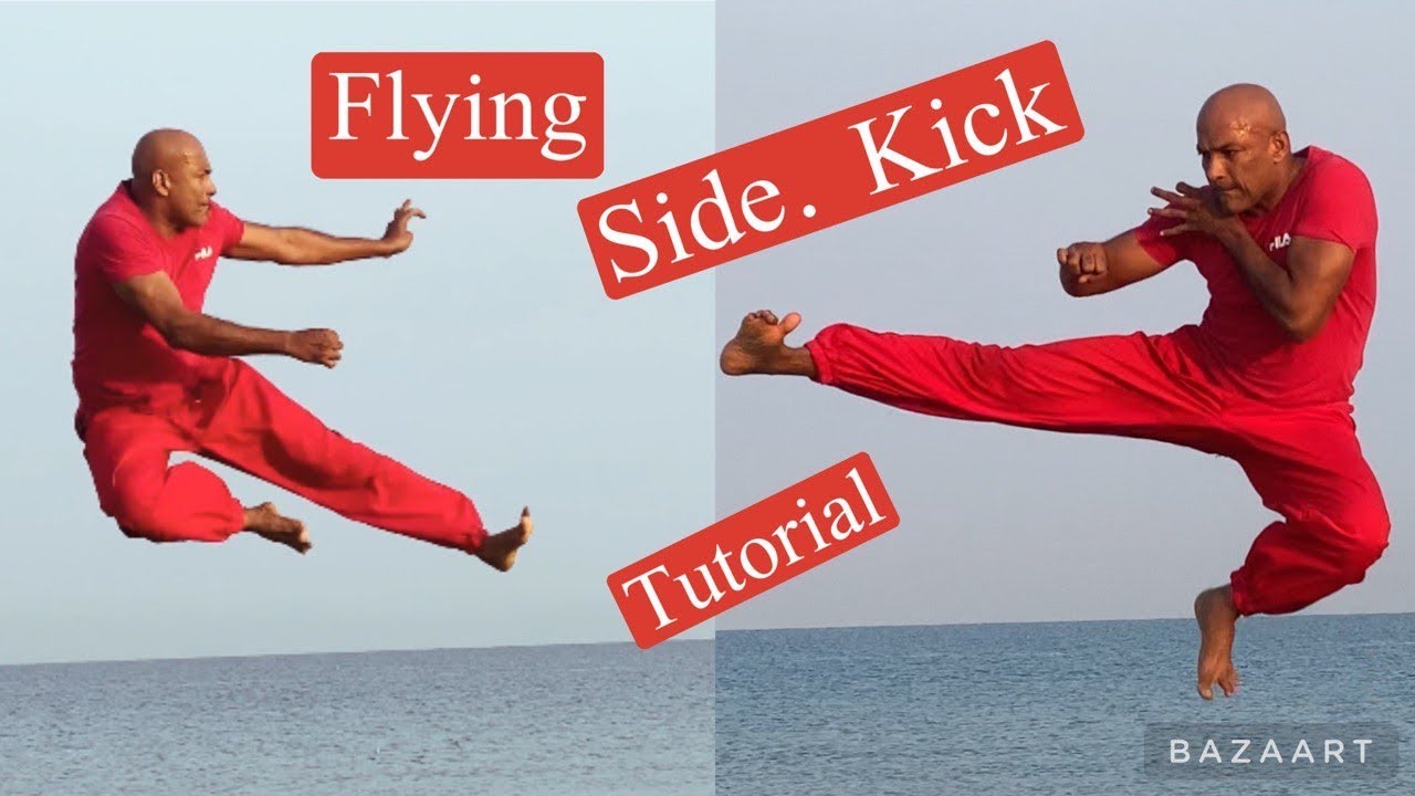 flying side kick power flying side kick iron man jayan YouTube