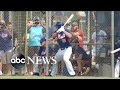 Tim Tebow Hits Home Run in First Pro at Bat