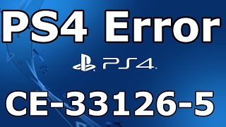 CE-33126-5 | Fehlercode - Youtube Livestream - Playstation 4 - LÖSUNG