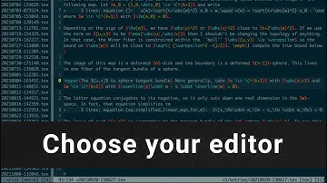 Computational Algebraic Geometry --- Lecture 1.4: Choose your editor