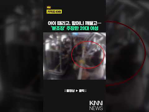 &amp;quot;팔 왜 닿냐&amp;quot; 버스에서 4살 손자와 60대 할머니 폭행/ KNN