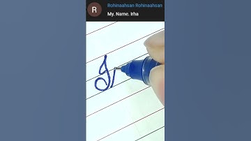 “Irha” How to Write Your Name in Cursive Writing | #shorts