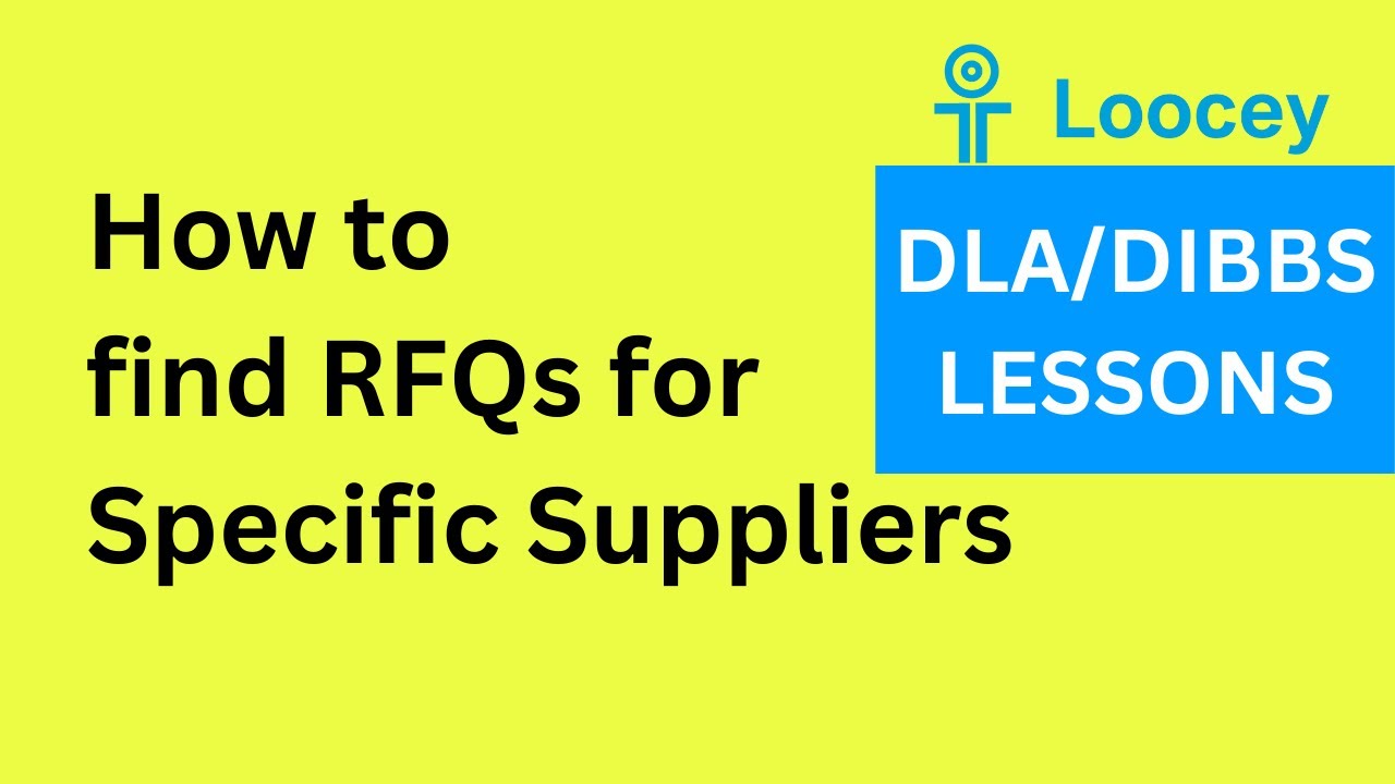 How To Find Rfqs By Manufacturer Approved Source Cages Dladibbs 