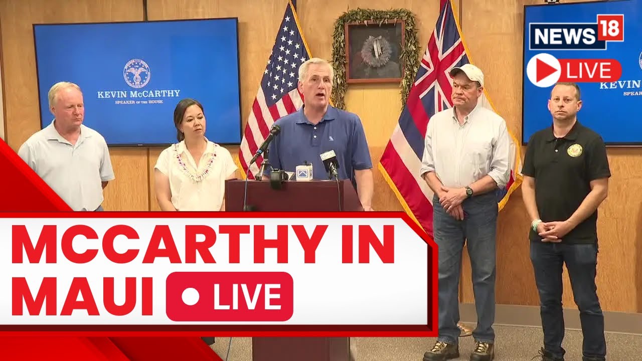 U.S House Speaker McCarthy On Maui Wildfires | Kevin McCarthy Speech ...
