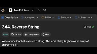 Reverse String | Simple solution | LeetCode 344 | Golang