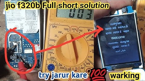 jio f320 full short solution|jio phone f320b full short problem